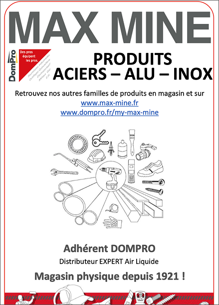 Couverture catalogue Max Mine